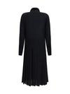 long jacquard silk dress