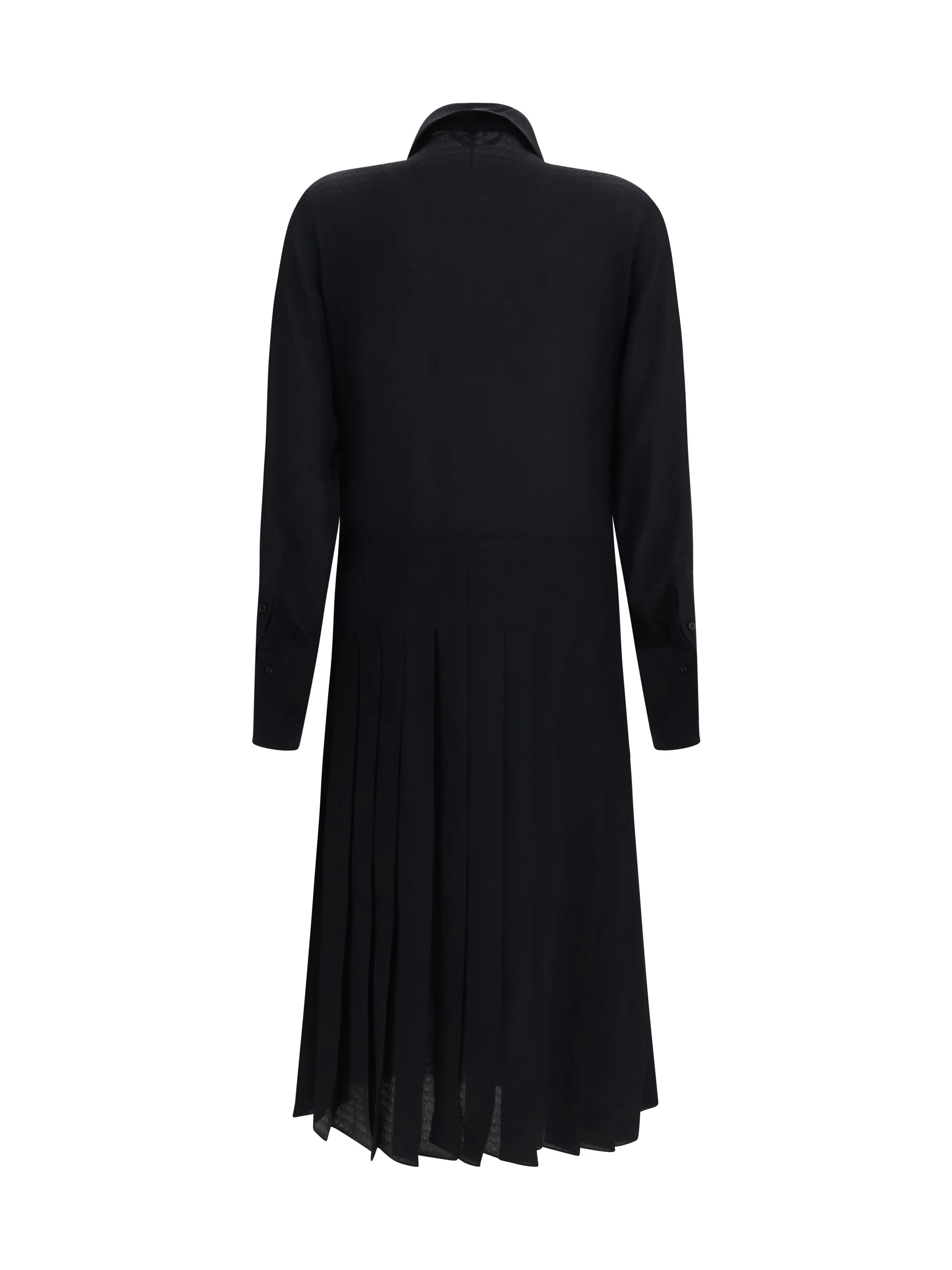 long jacquard silk dress