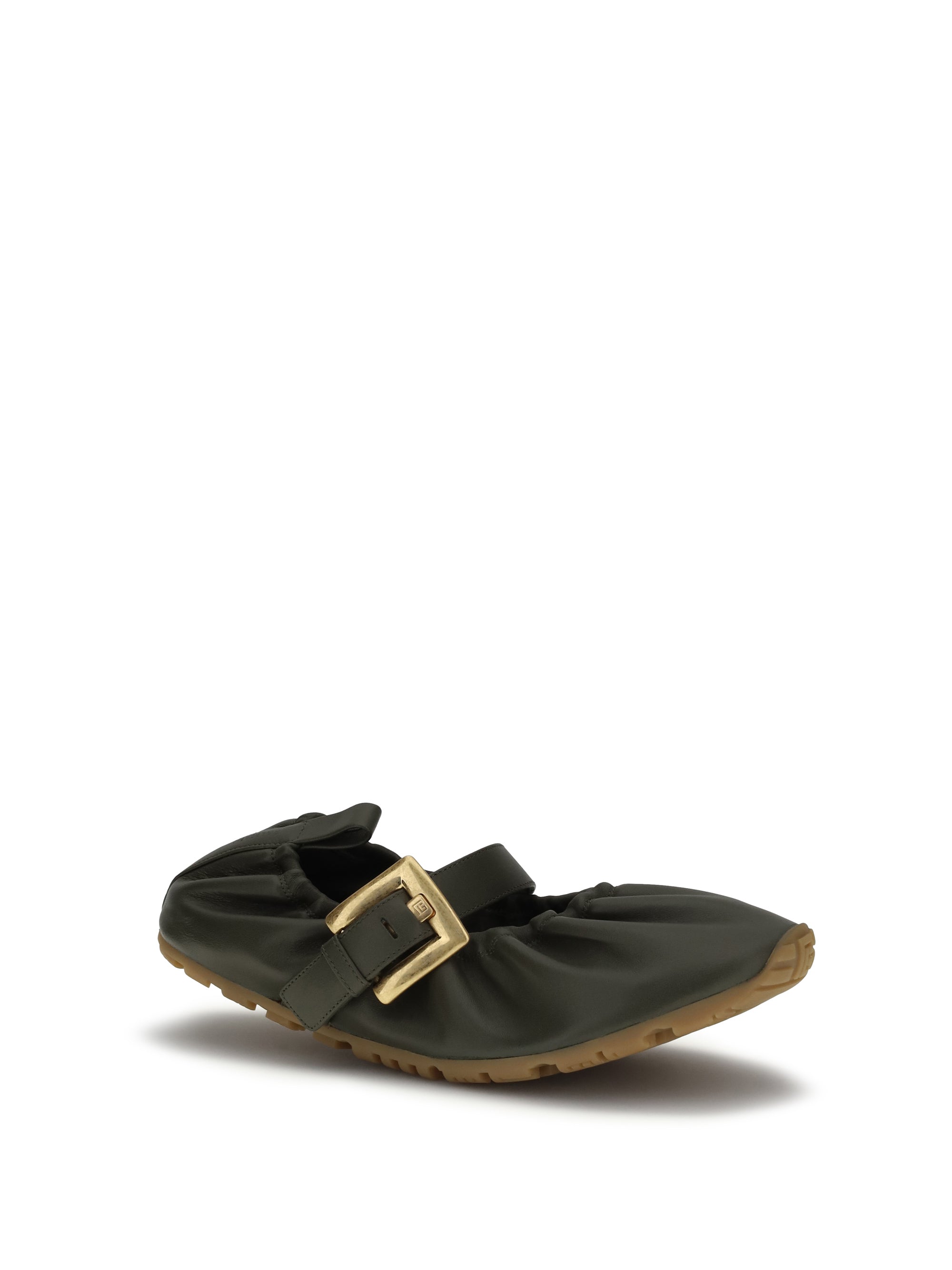 buckle strap ballerinas