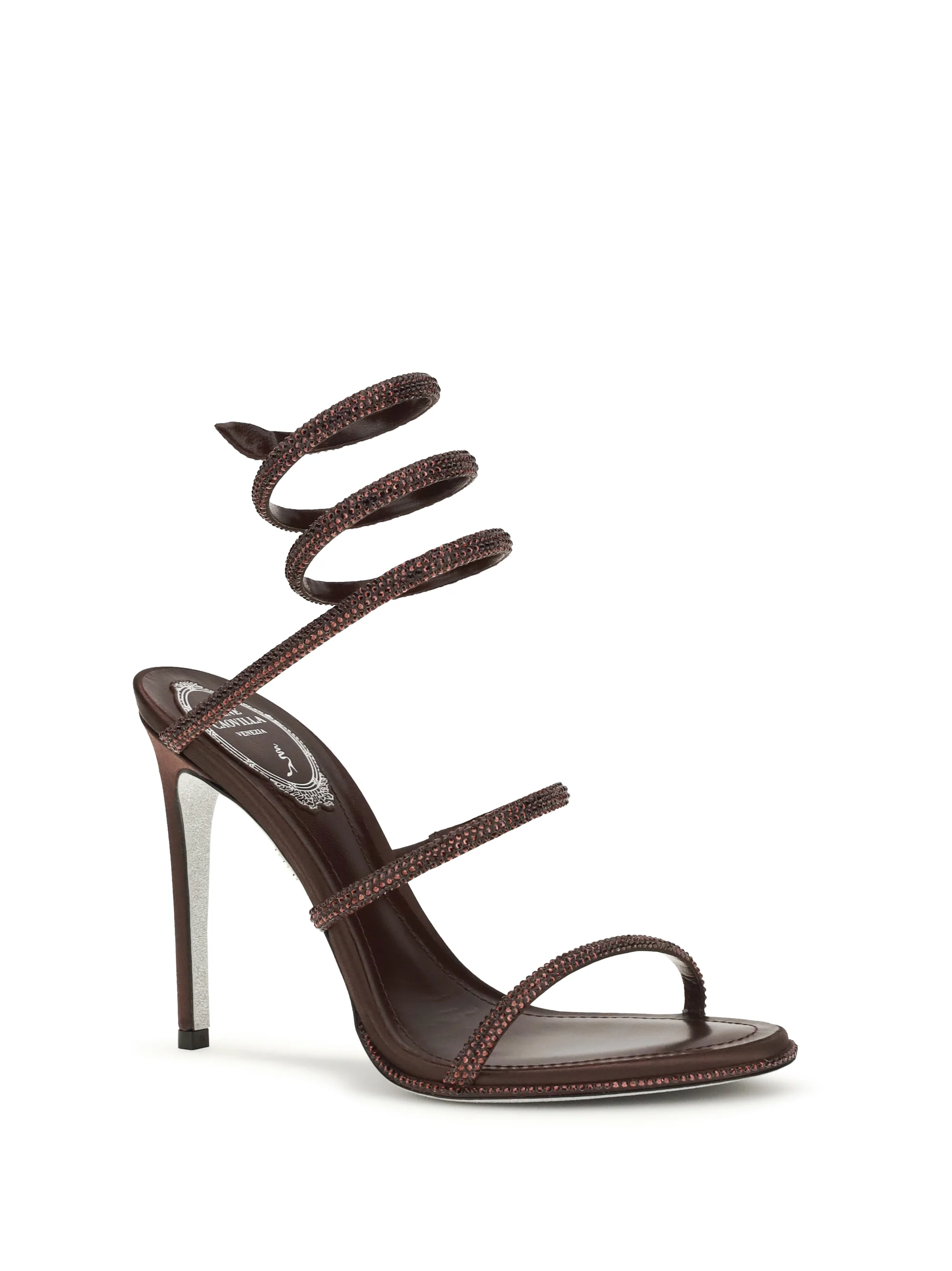 cleo sandals in satin