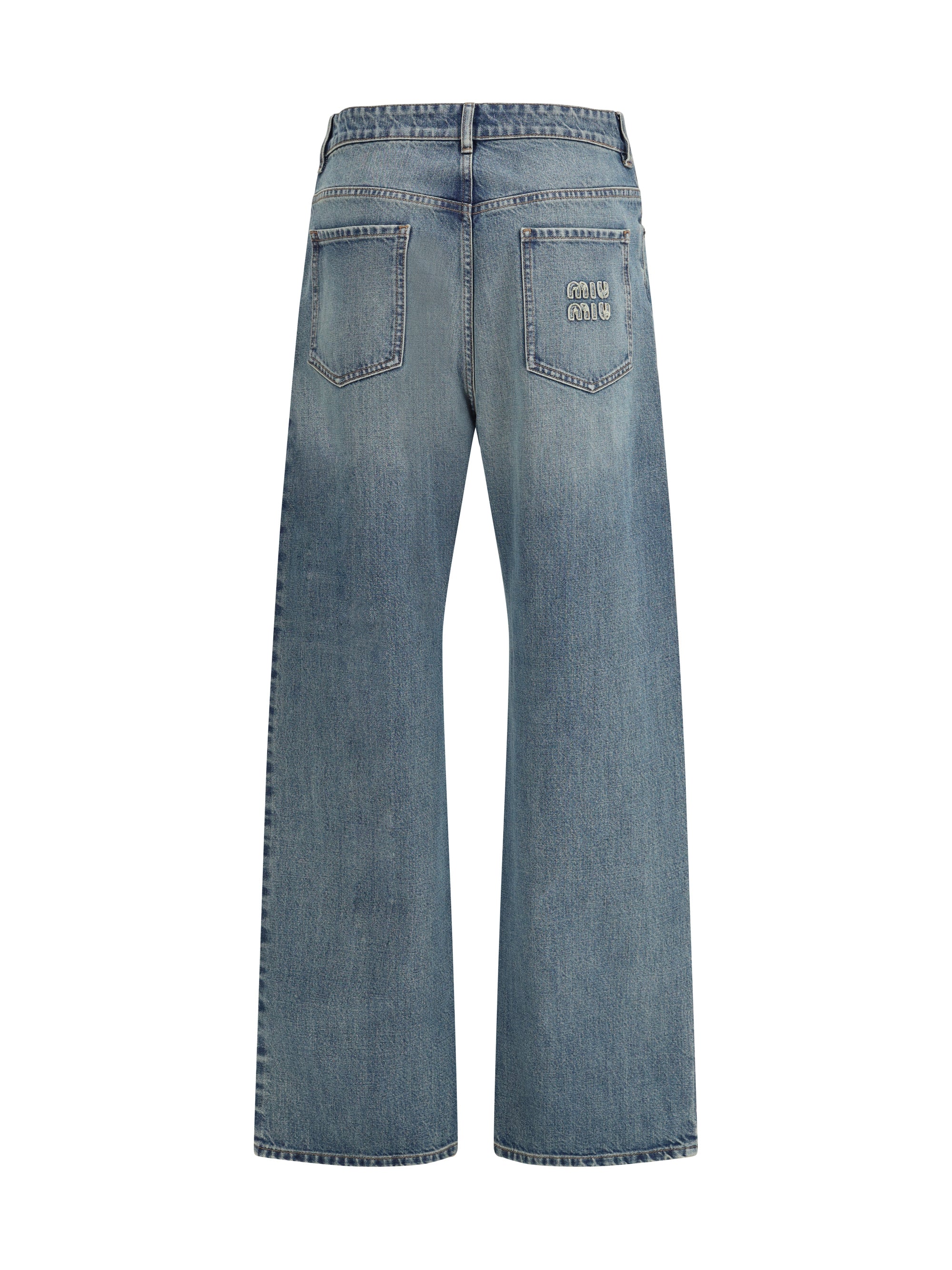 regular-fit denim jeans