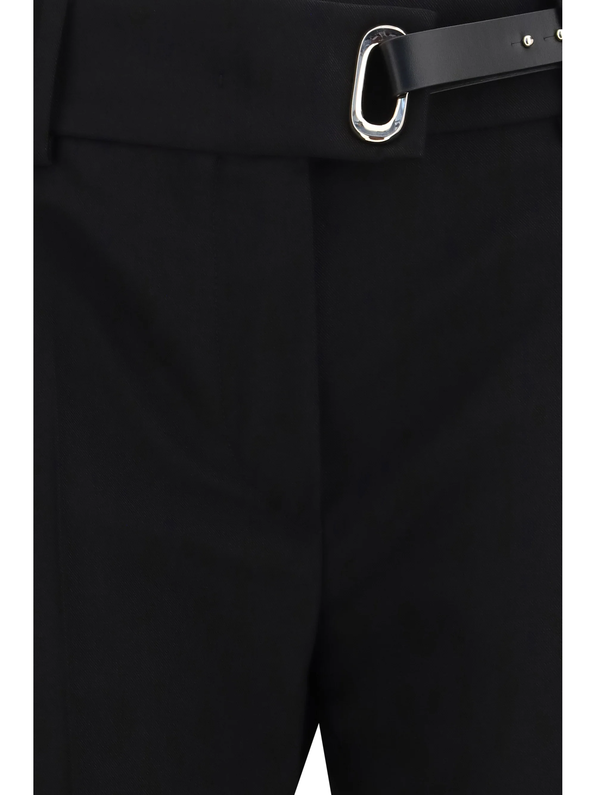 rum cigarette pants with belt