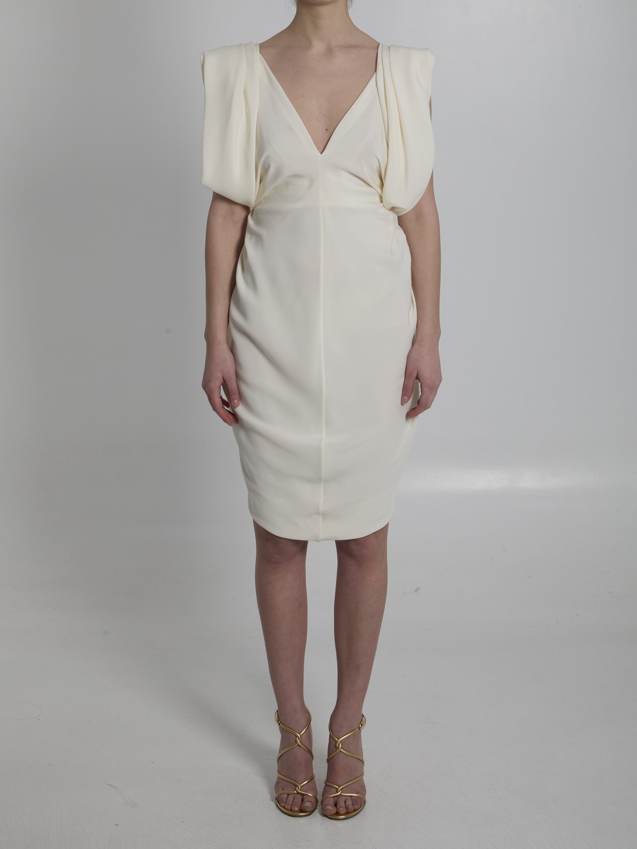 VERSACE 40 crepe marocaine cocktail dress