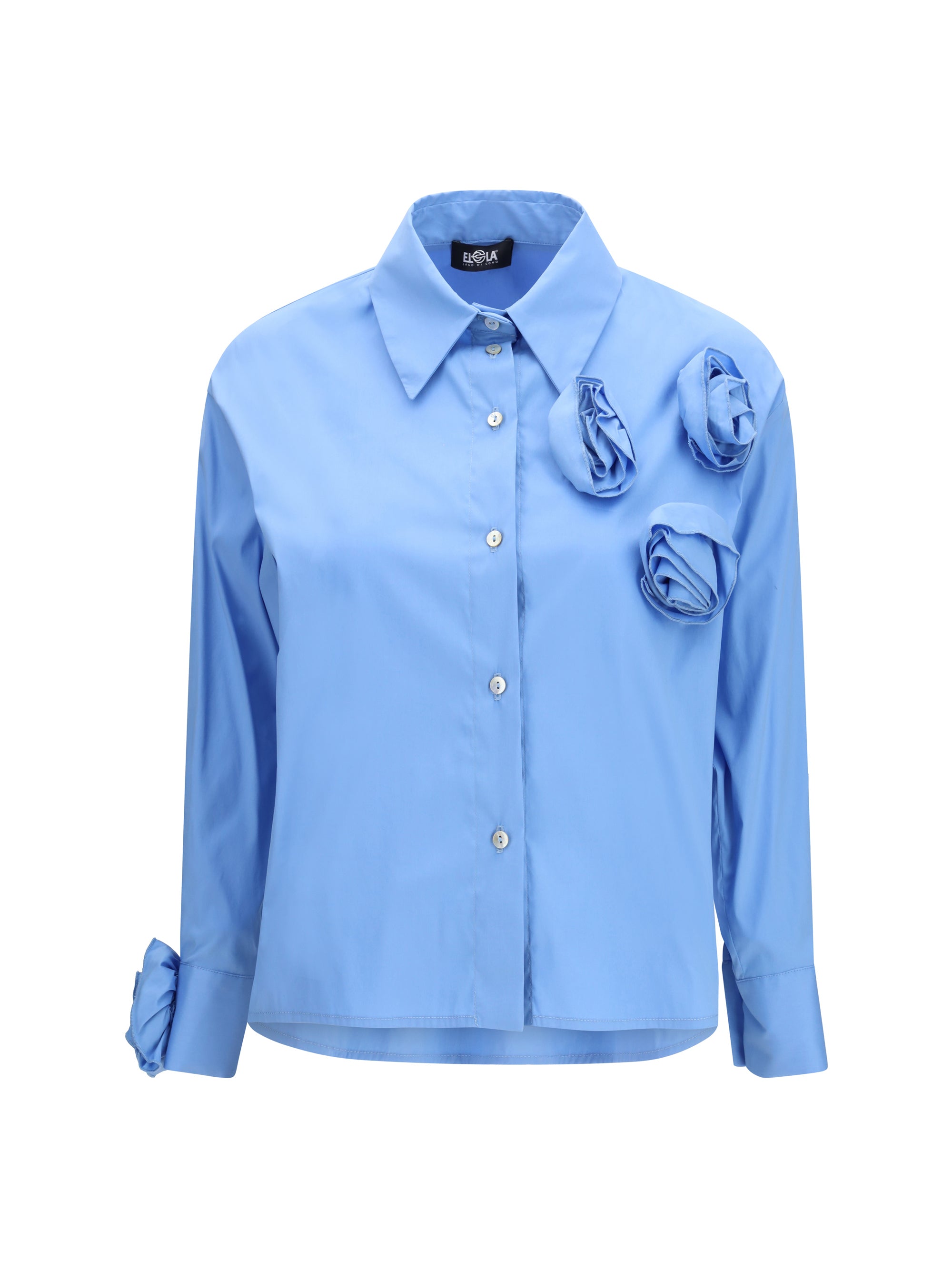 ELLA 40 shirt with appliqué roses