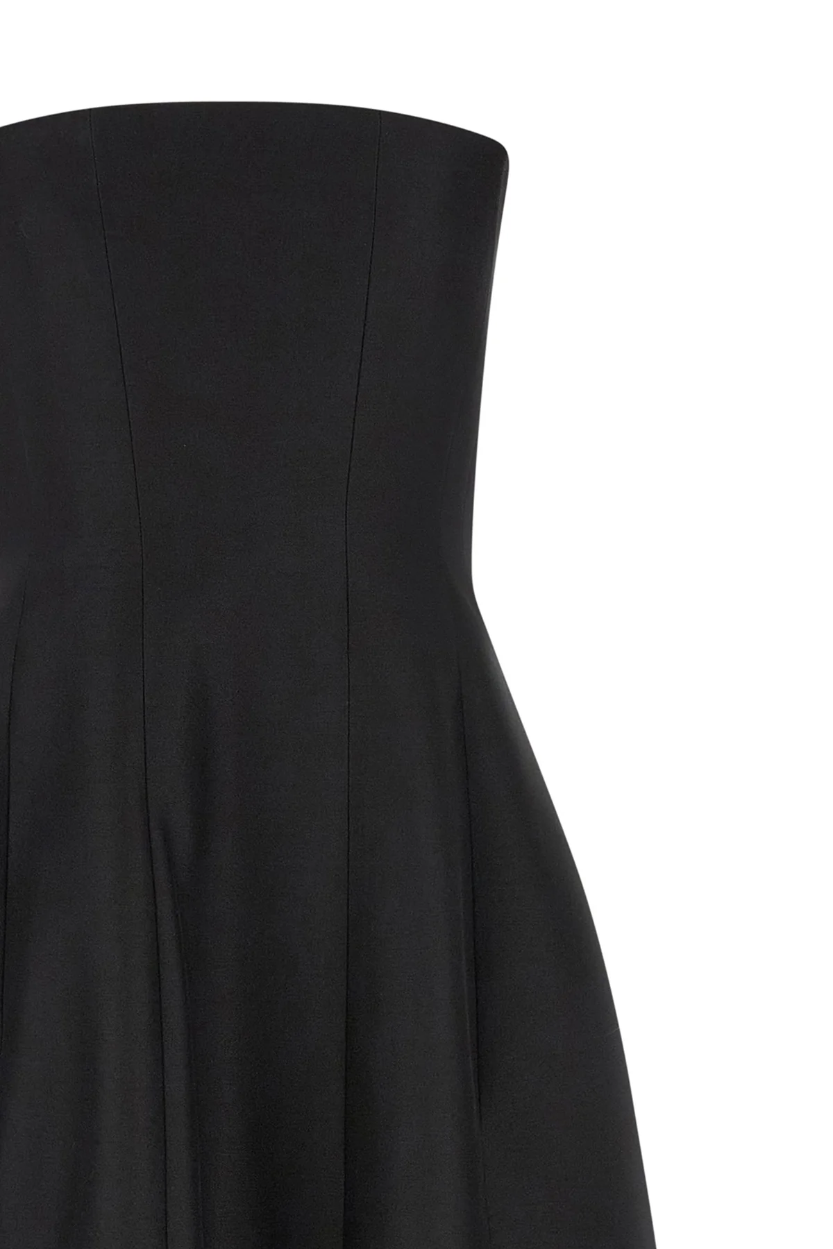 the long khaite stela dress defines a new architectural proportion through its