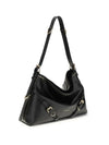 large voyou shoulder bag in shiny leather