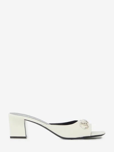 white bamboo signora mules