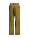 barrel-leg pants with drawstring in viscose