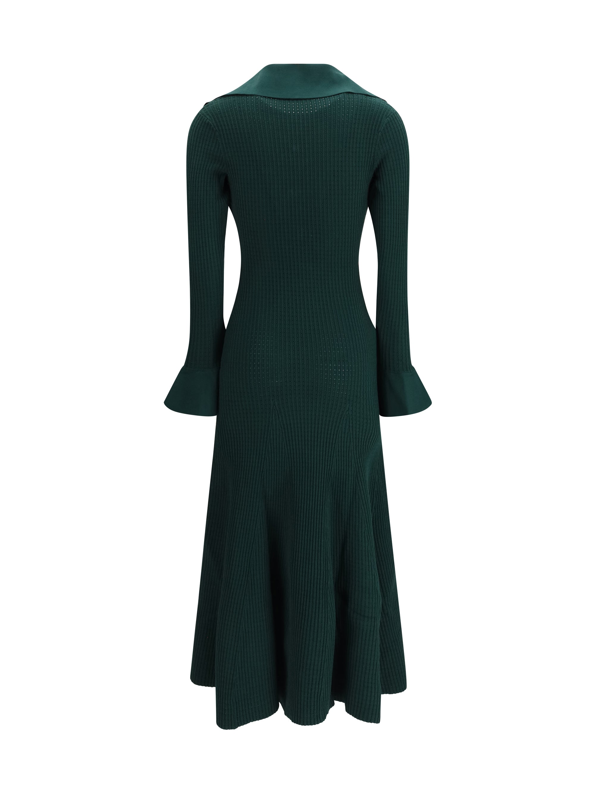 keyhole knit midi dress