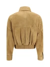 suede blouson jacket