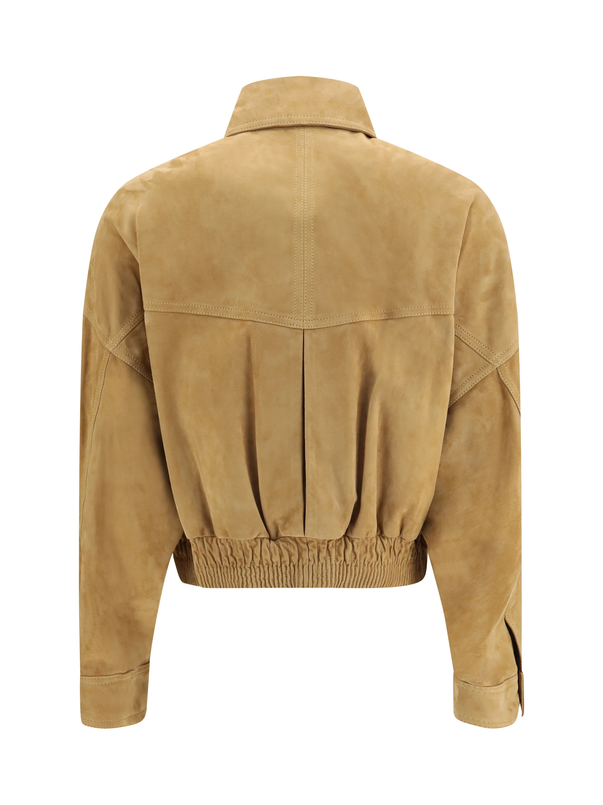 suede blouson jacket