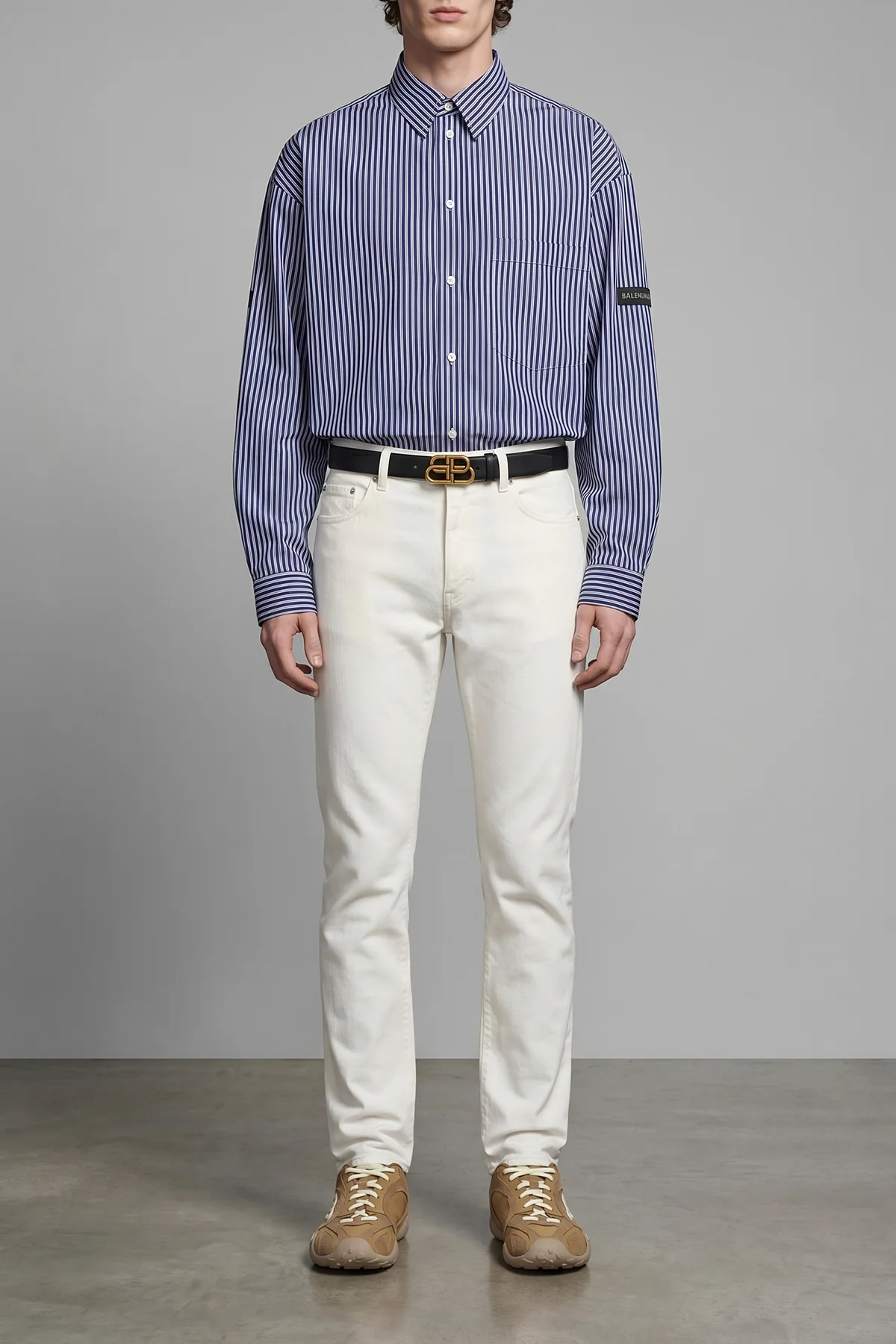 BALENCIAGA 85 cm leather belt