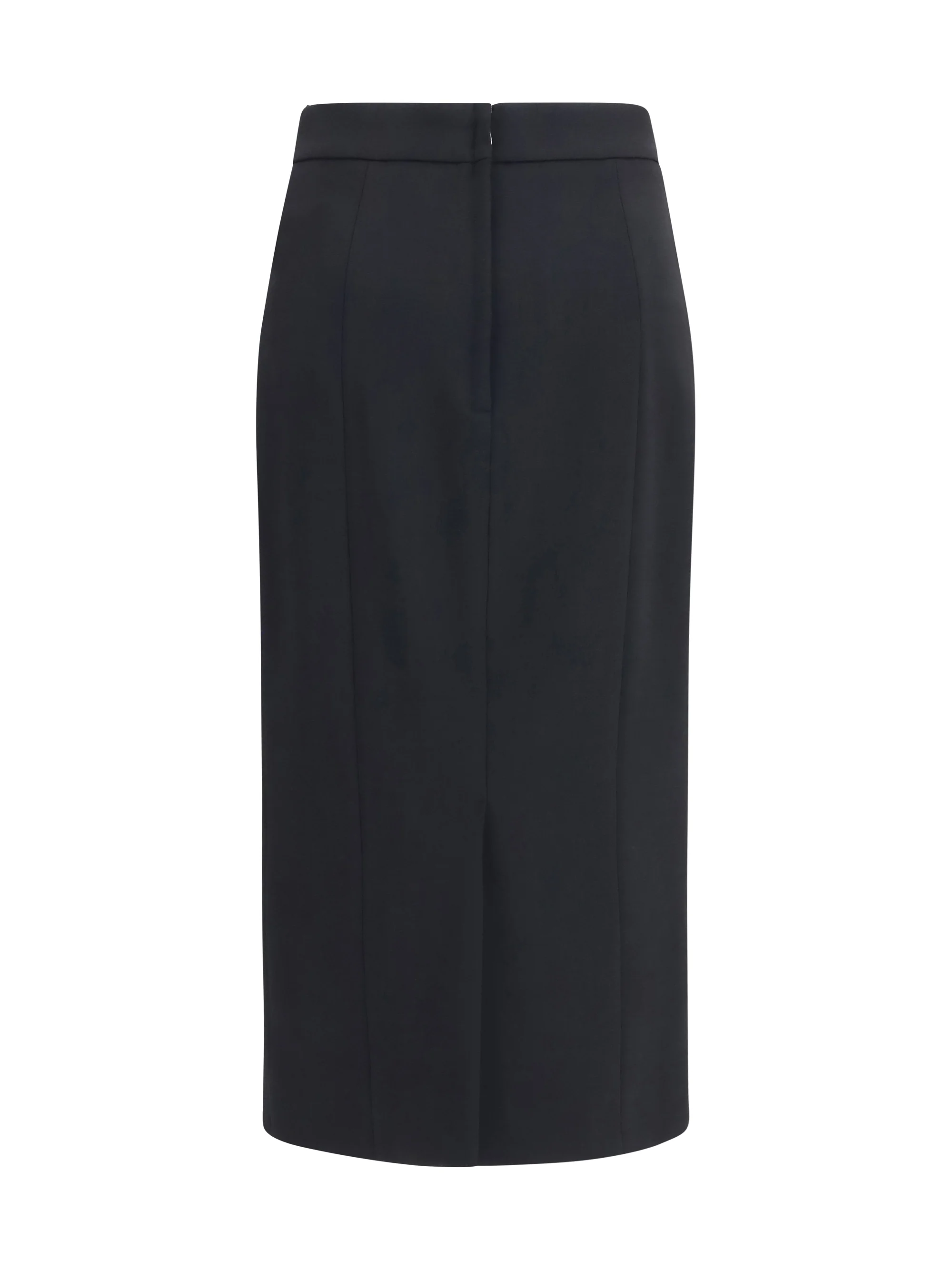 stretch wool pencil skirt