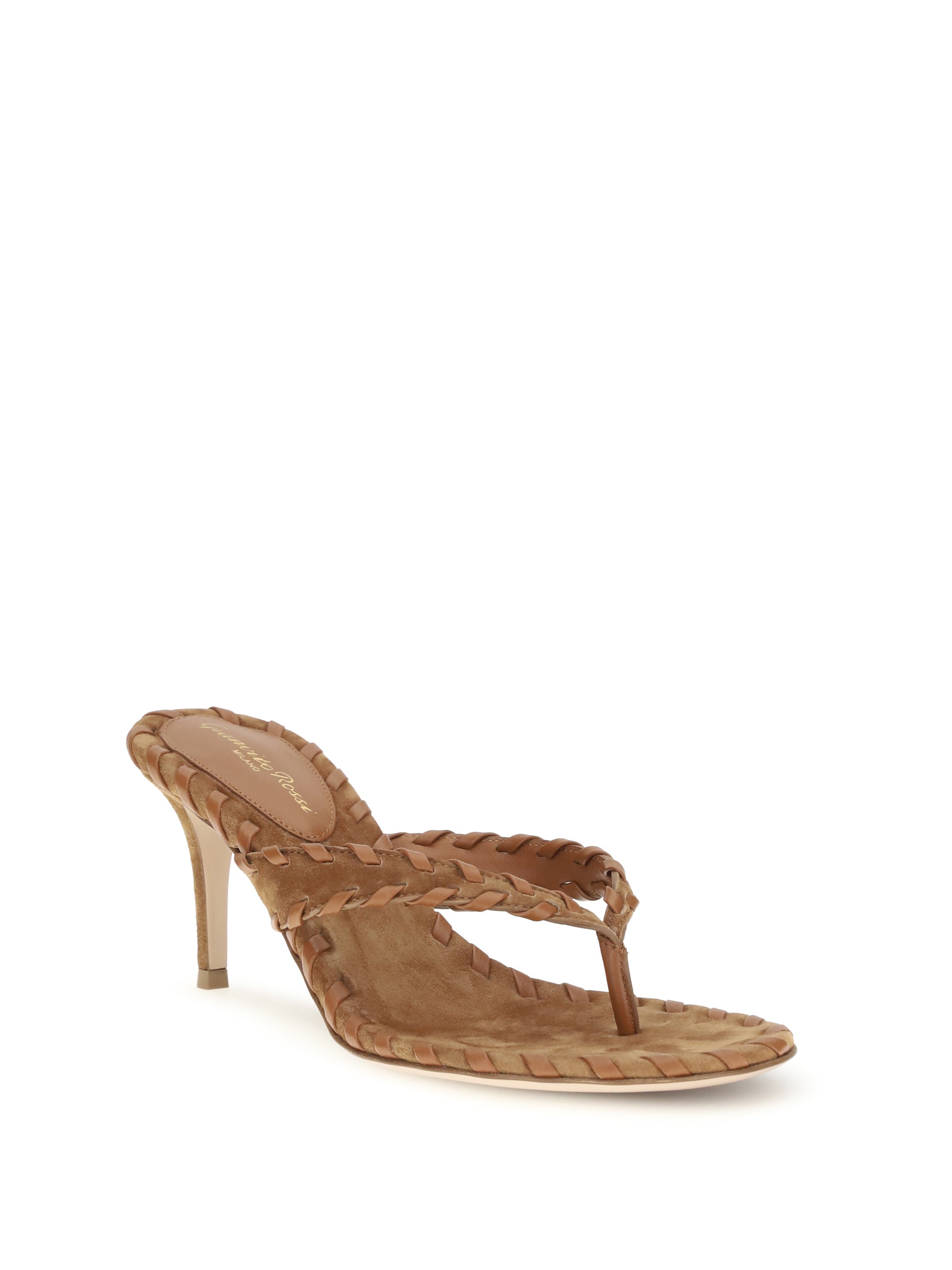 suede thong sandals