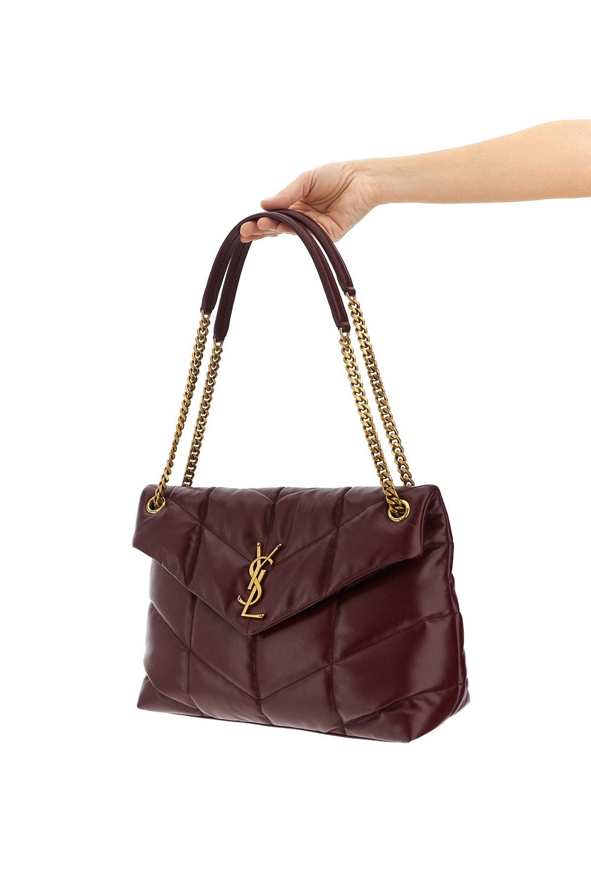 puffer nappa shoulder bag