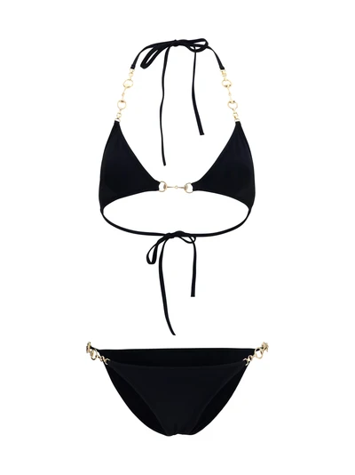 stretch jersey bikini with horsebit