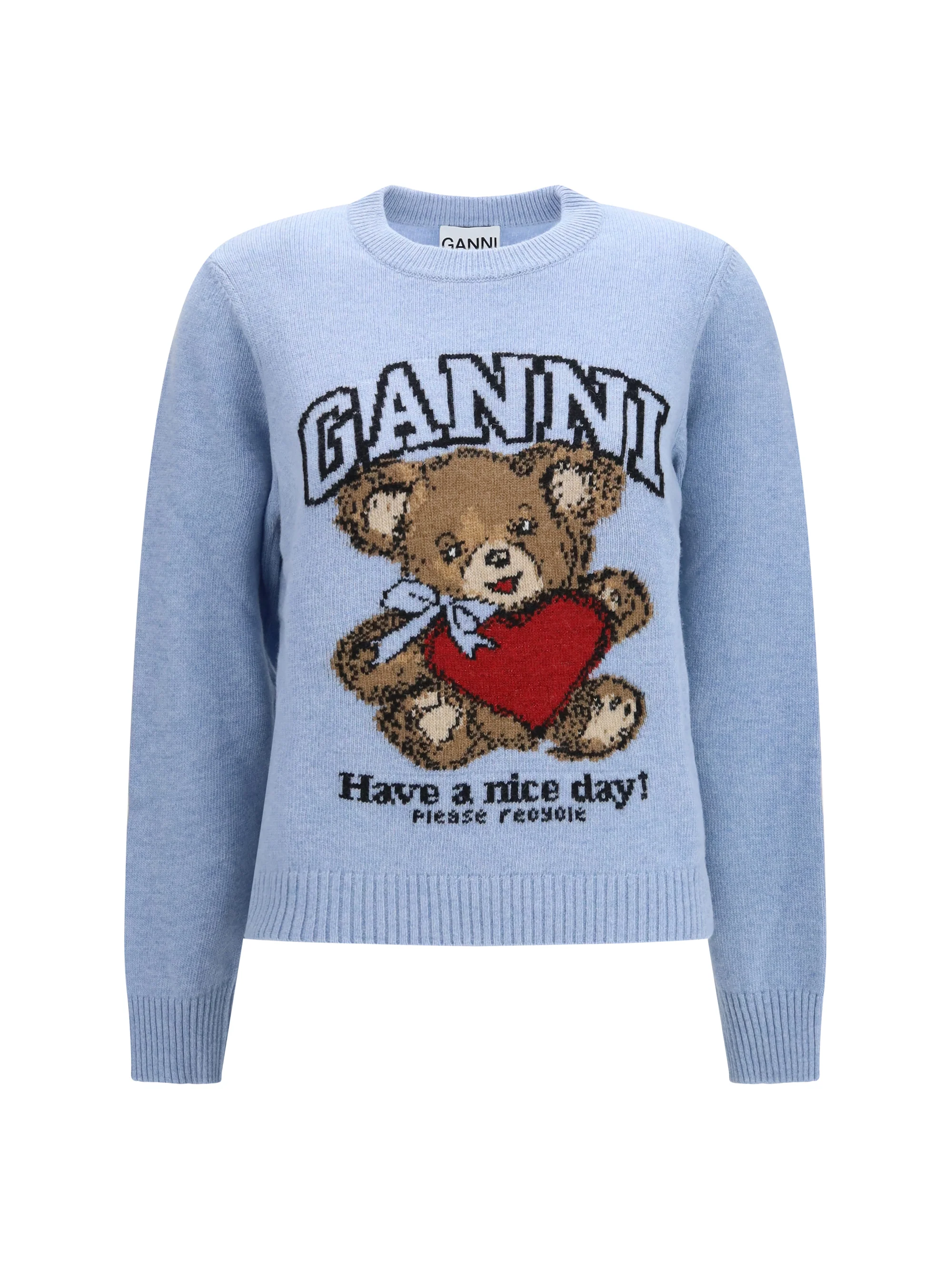 wool graphic sweater