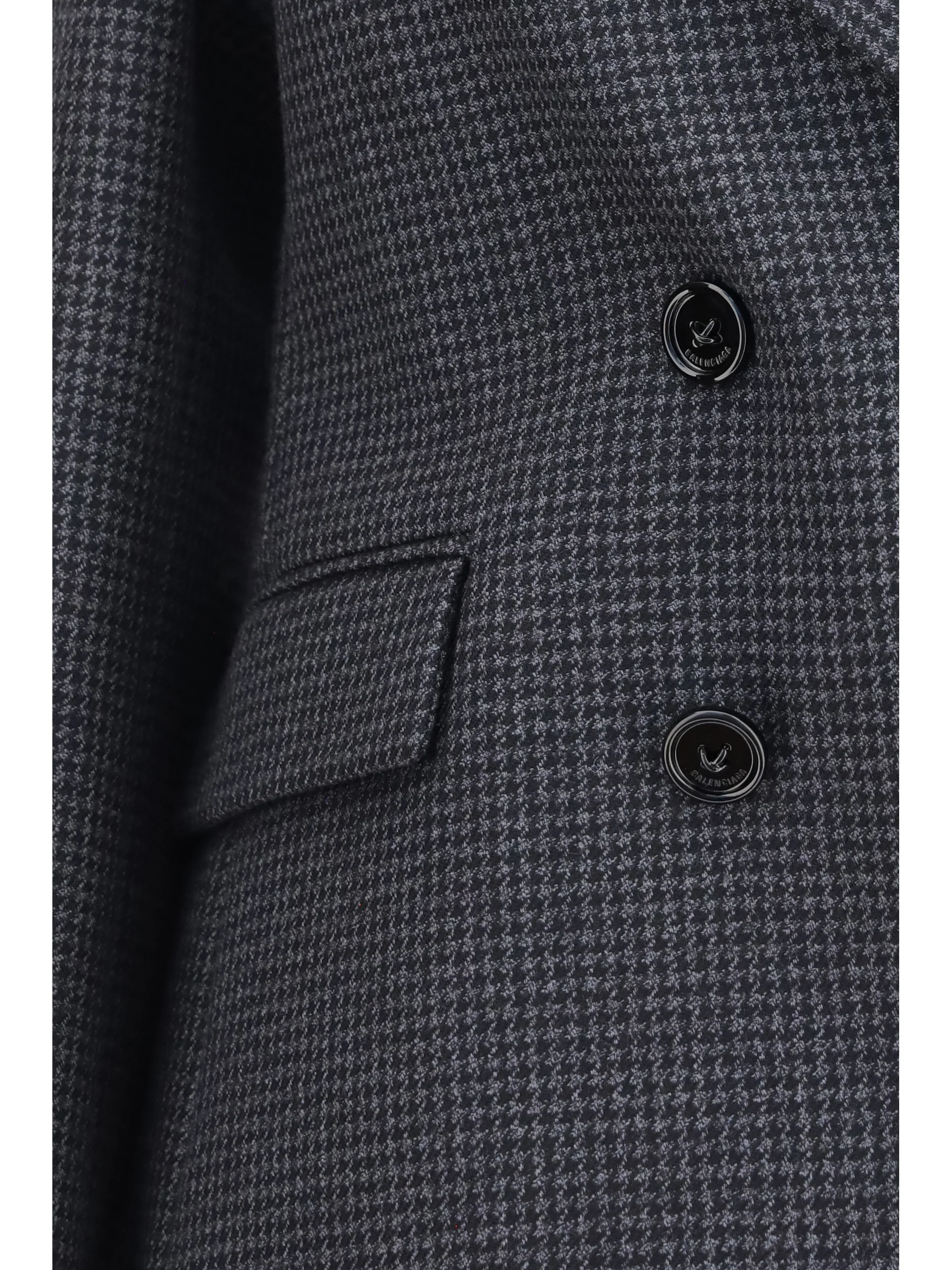 double-breasted wool blazer