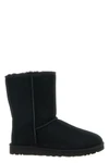 classic short suede and reverse sheepskin ankle boots