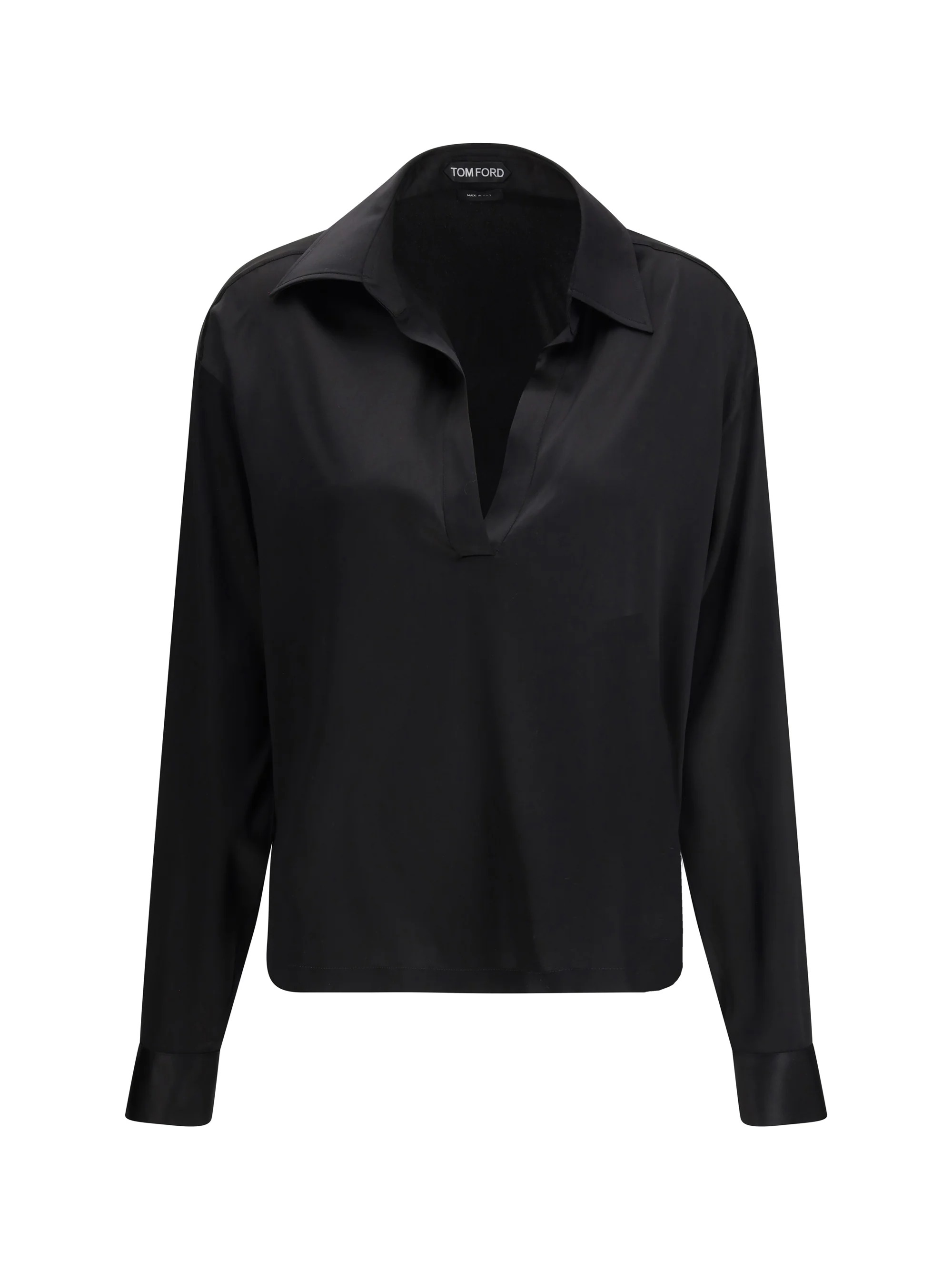 stretch silk shirt