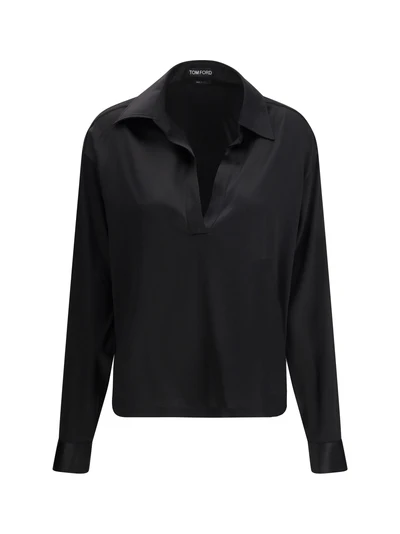 stretch silk shirt