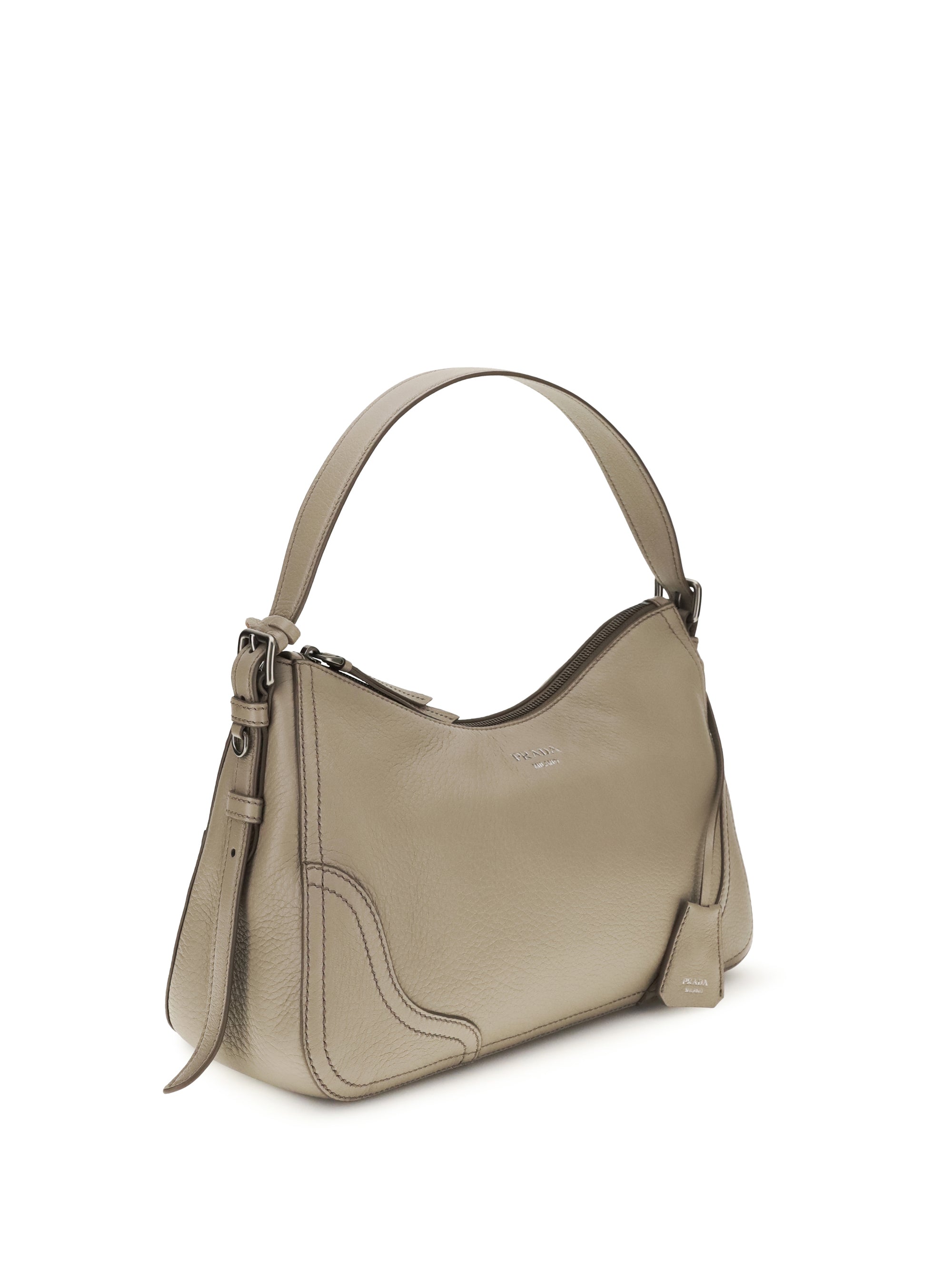 PRADA OS aimée large shoulder bag in leather