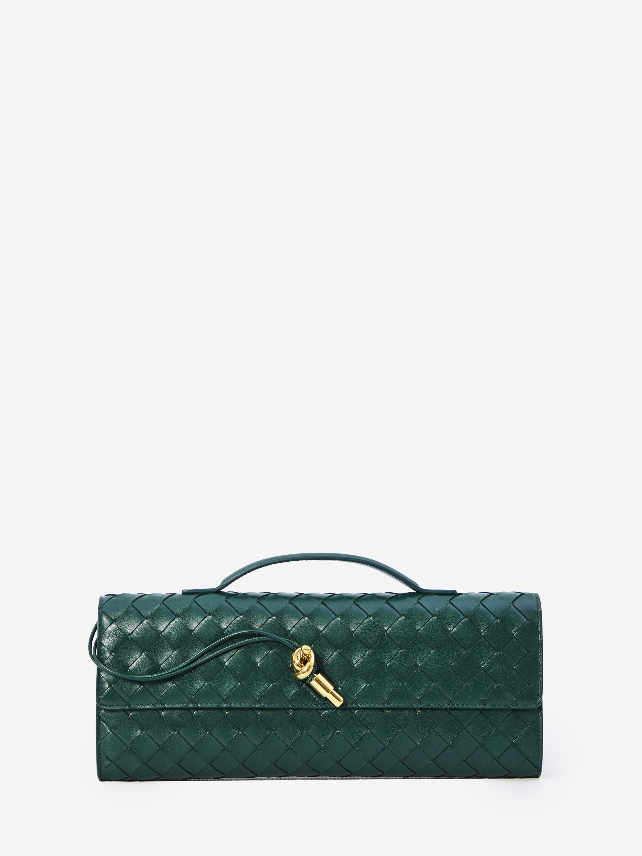 BOTTEGA VENETA OS emerald andiamo long clutch