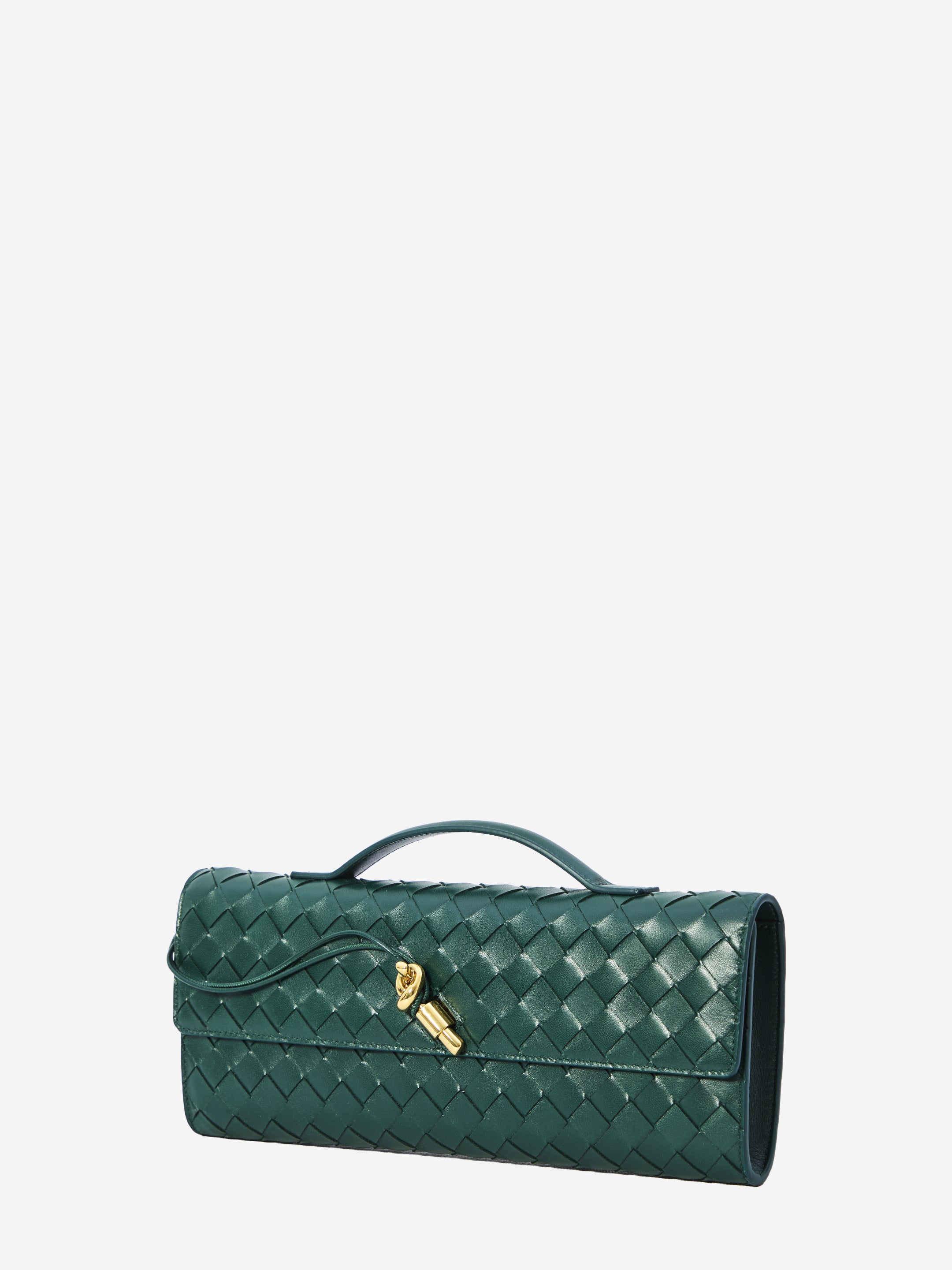 BOTTEGA VENETA OS emerald andiamo long clutch