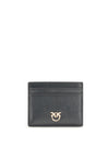 shiny leather card holder
