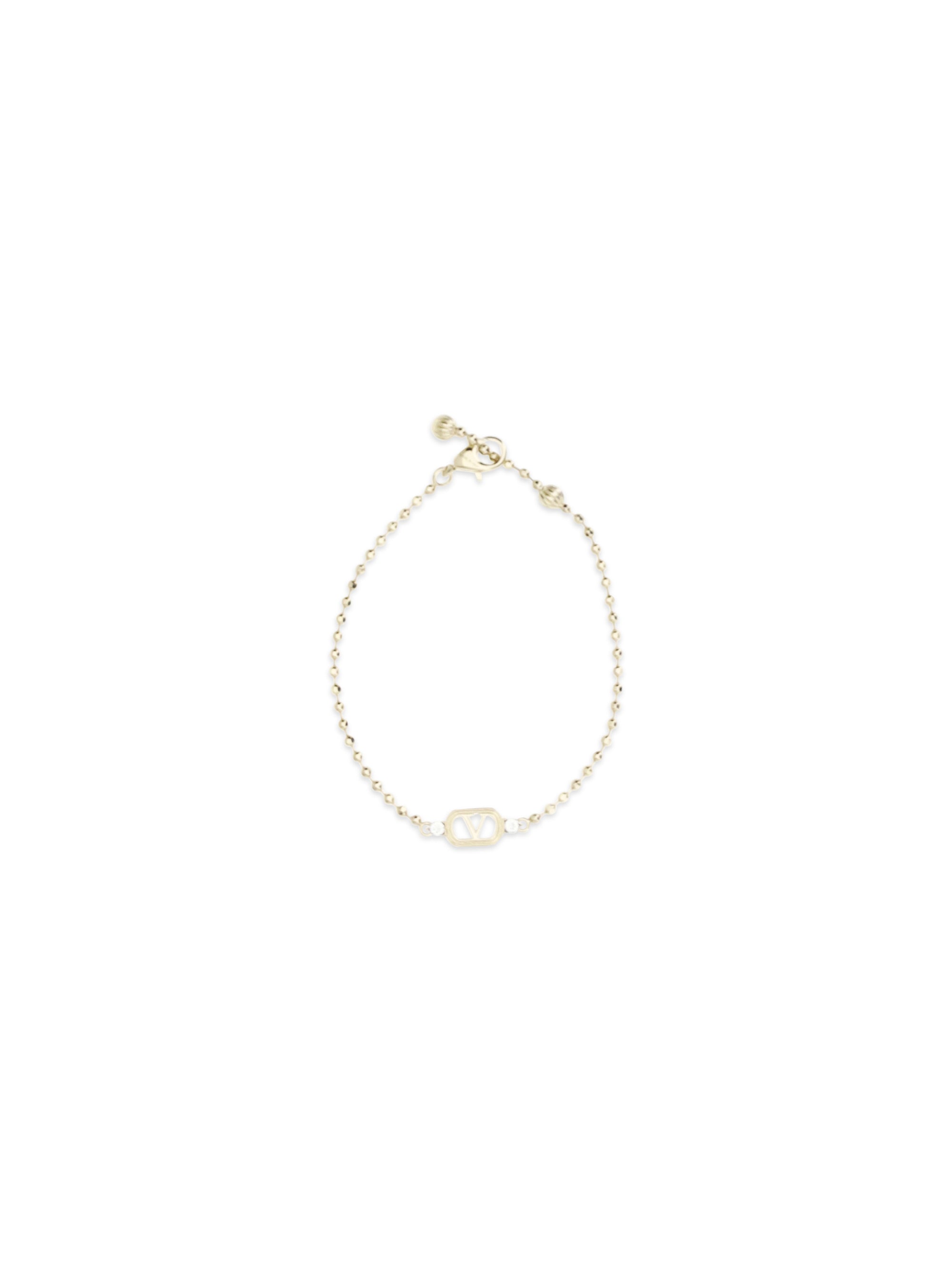 VALENTINO GARAVANI M ovalette bracelet in metal and swarovski® crystals