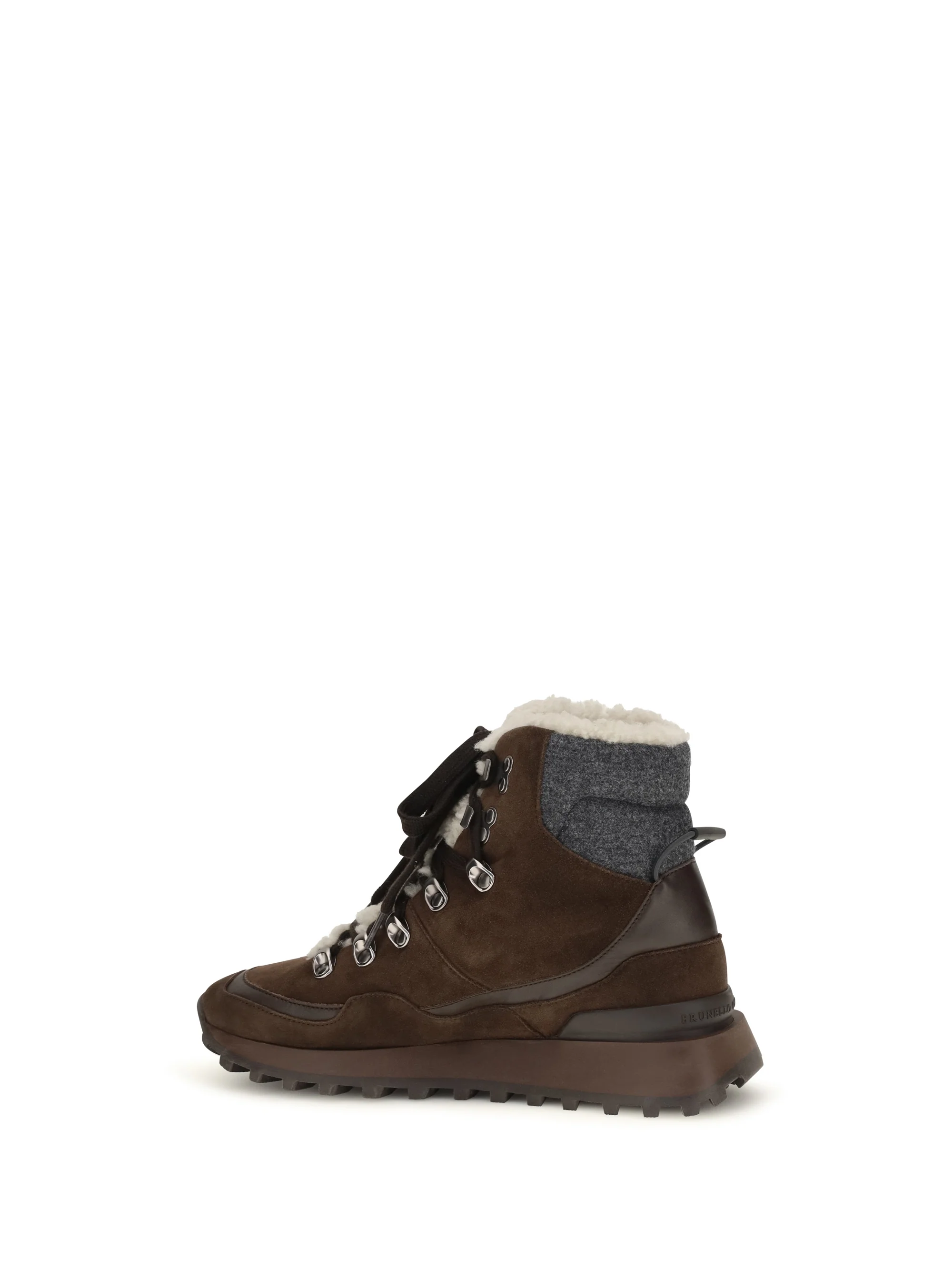 suede lace-up ankle boots