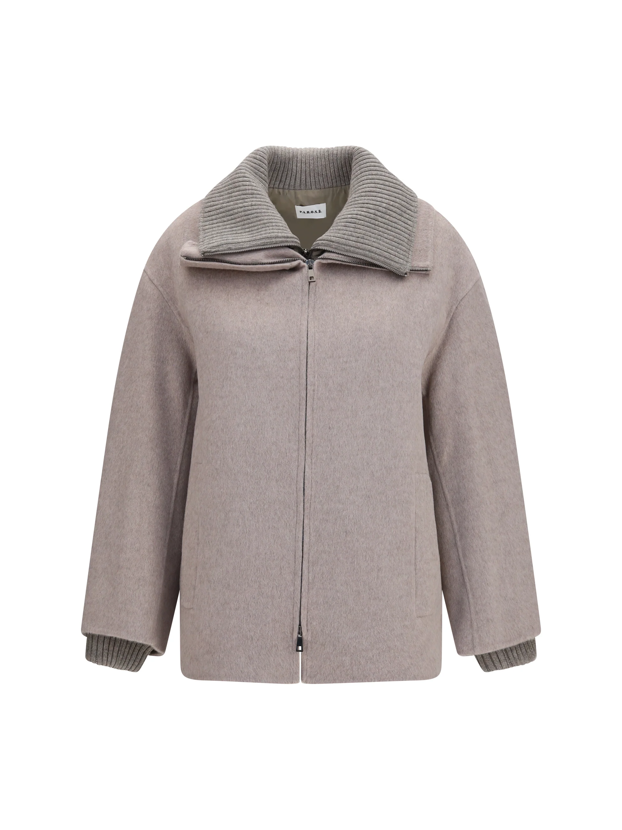 P.A.R.O.S.H. M double wool and quilted jacket