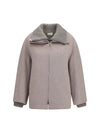 double wool and quilted jacket