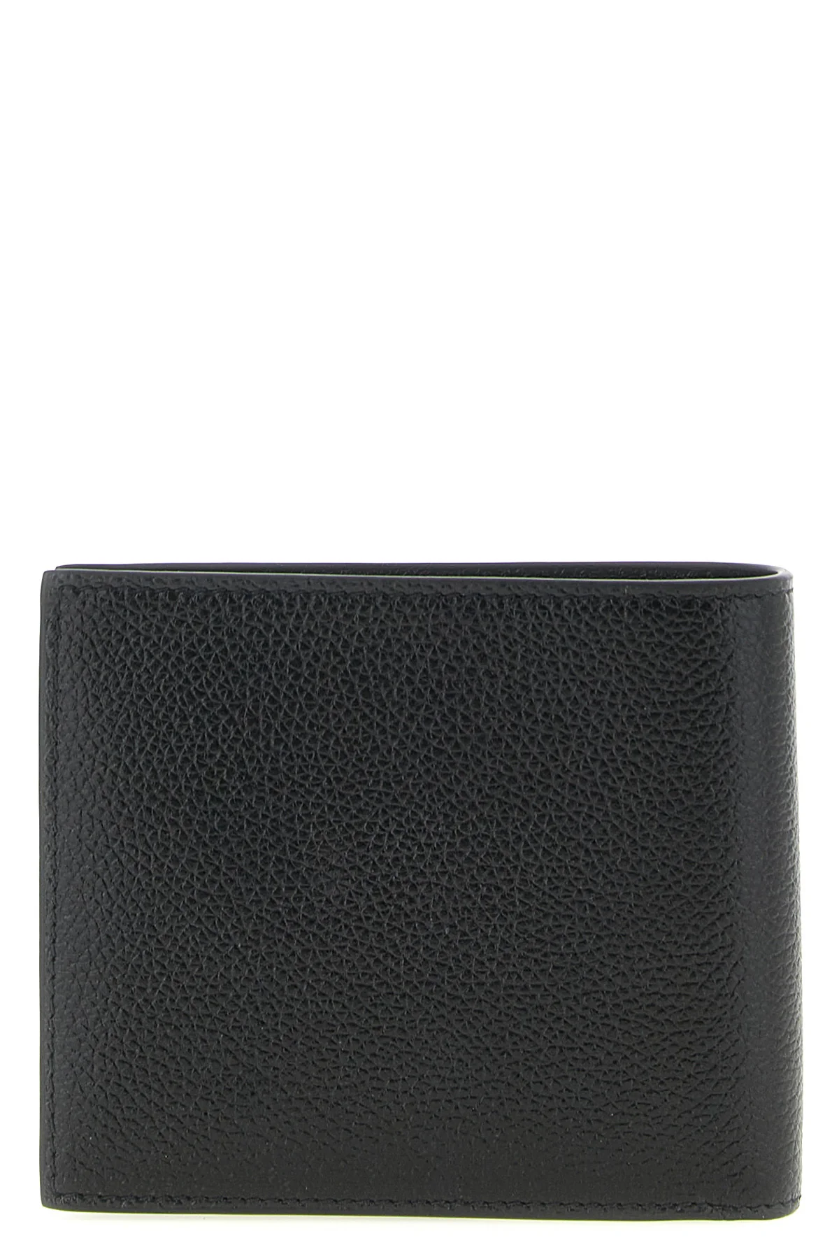 BALENCIAGA OS cash square black leather wallet