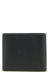 cash square black leather wallet