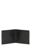cash square black leather wallet