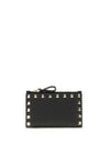rockstud zip card holder