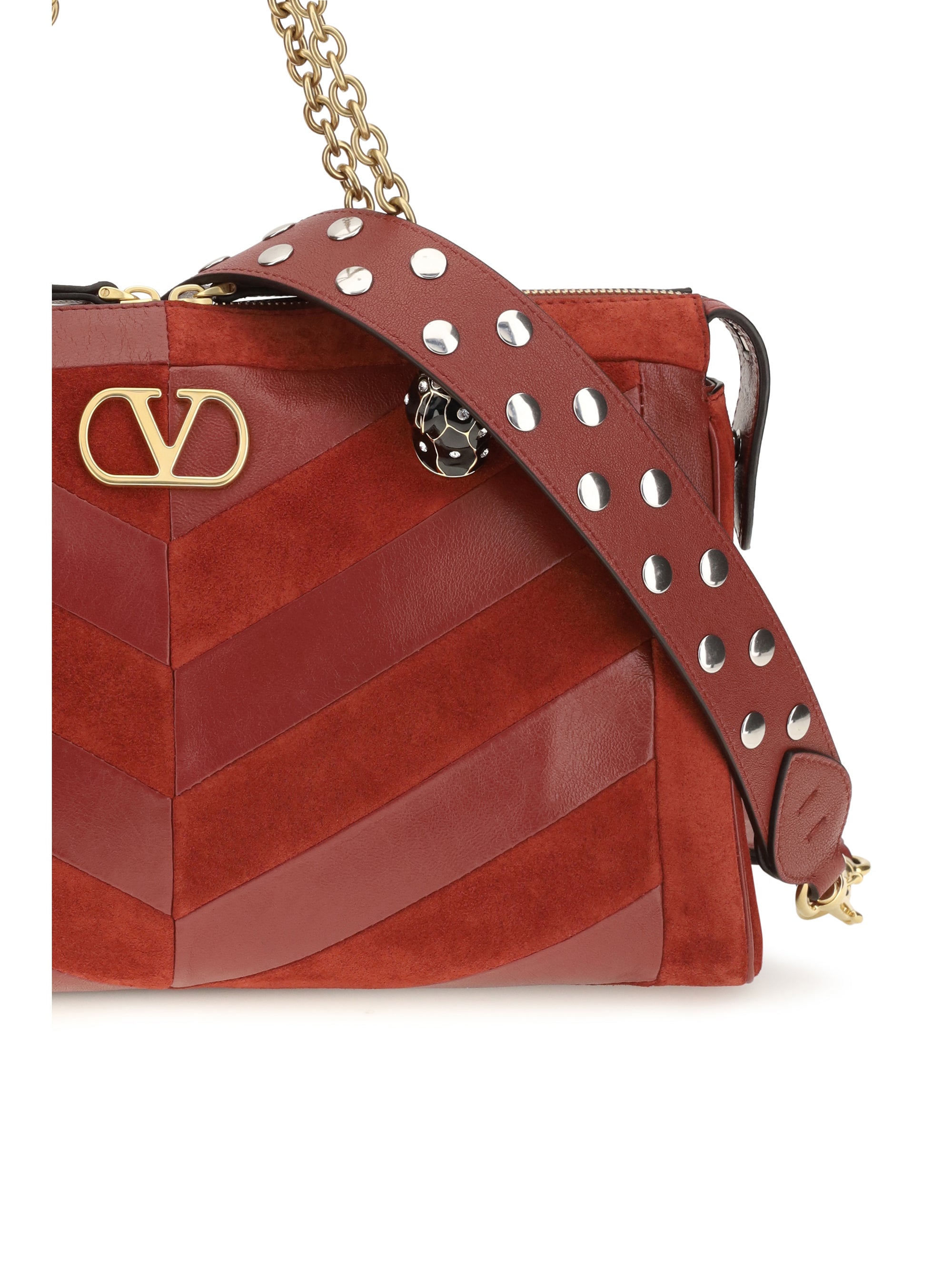 medium chevron pattern panthea shoulder bag
