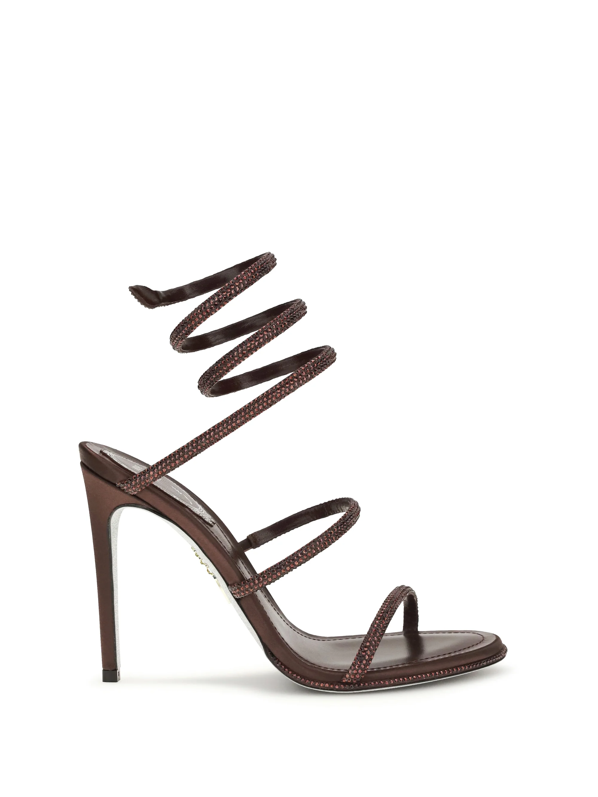 RENE CAOVILLA 36 cleo sandals in satin