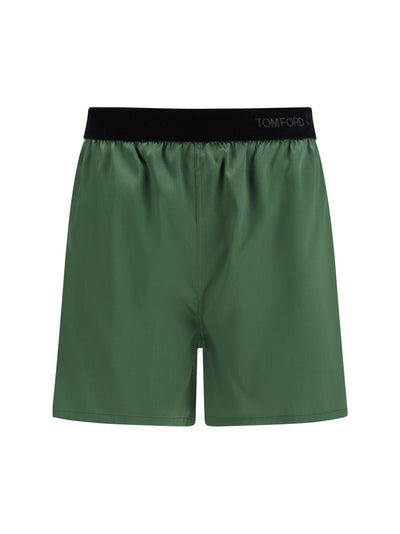 stretch silk satin pj shorts