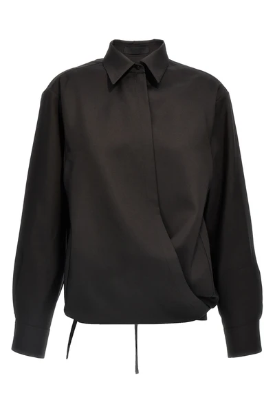 techno light wool fabric shirt