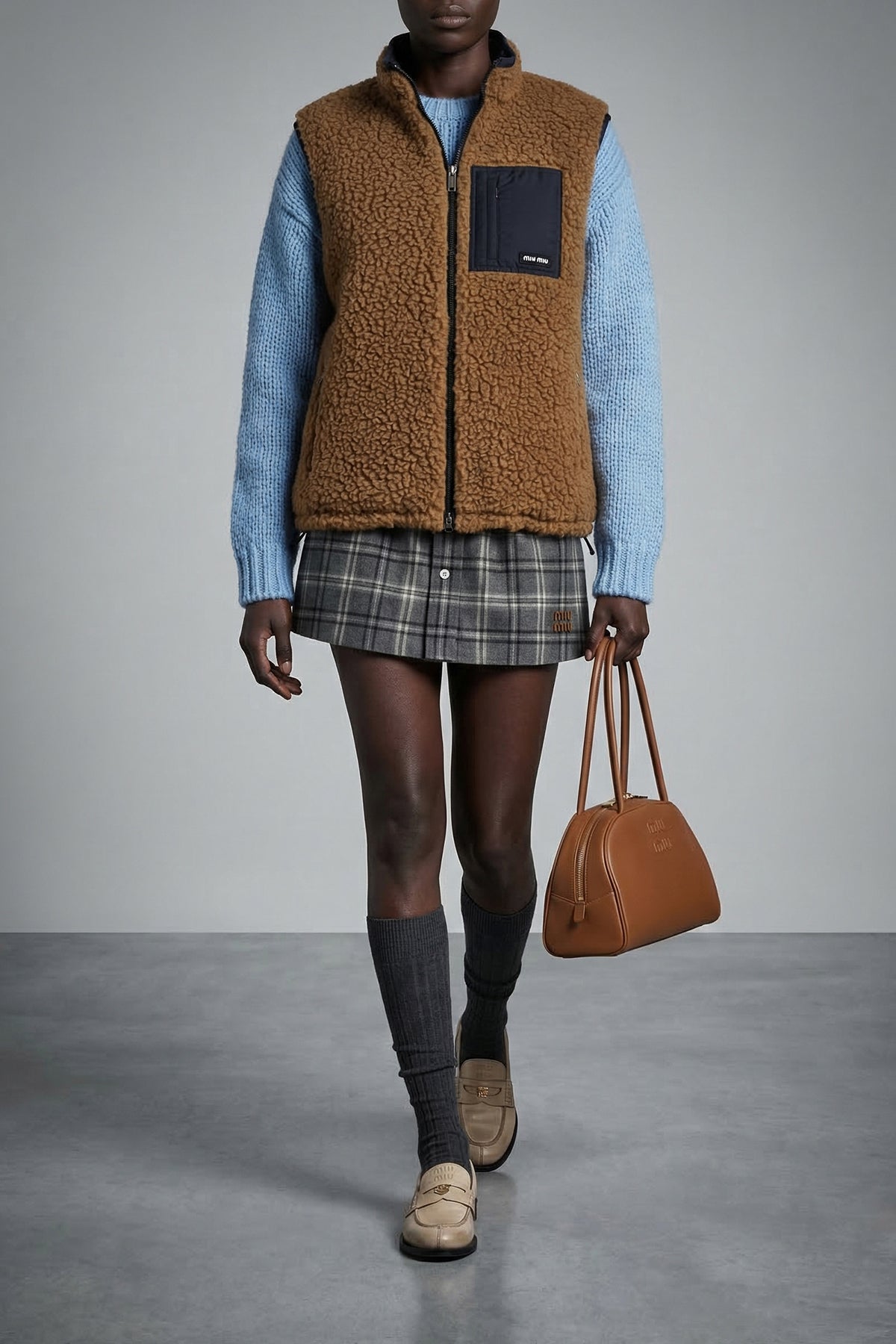 MIU MIU OS classic beau leather shoulder bag