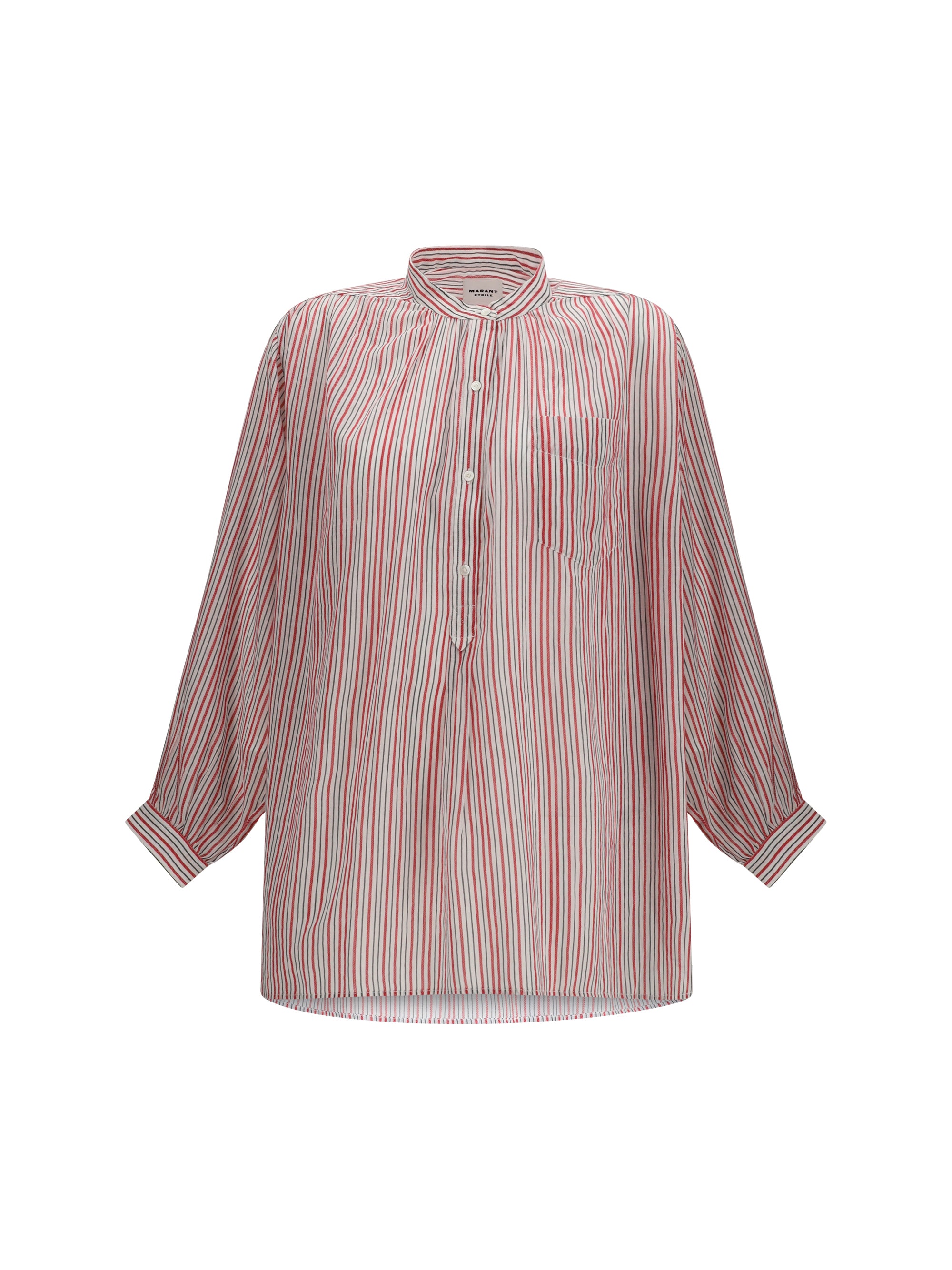 MARANT ETOILE 36 sapha striped cotton voile shirt