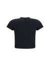 cotton jersey t-shirt with devoré detail