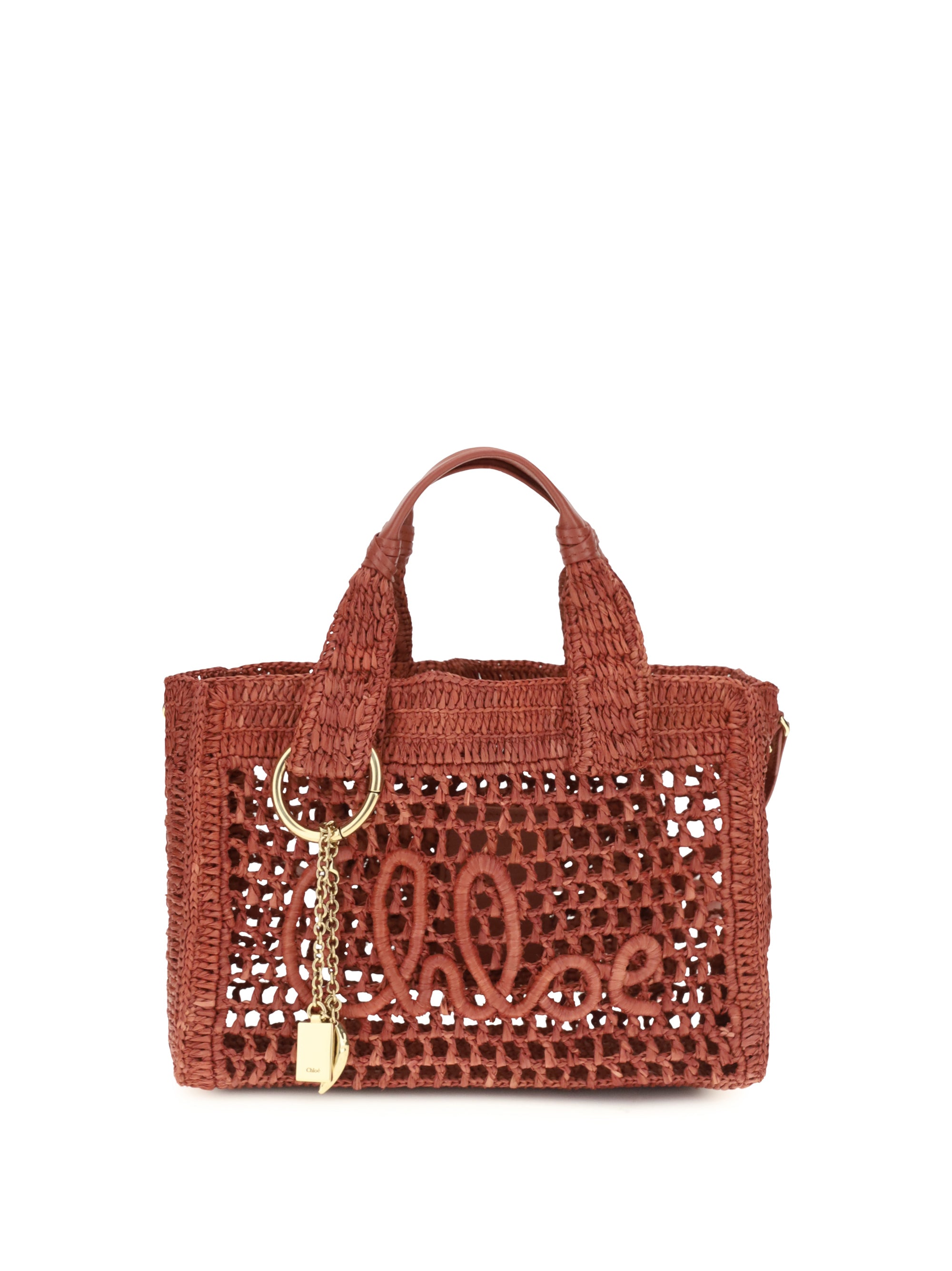 CHLOÉ OS small summer banana east-west tote bag