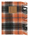 checked wool scarf