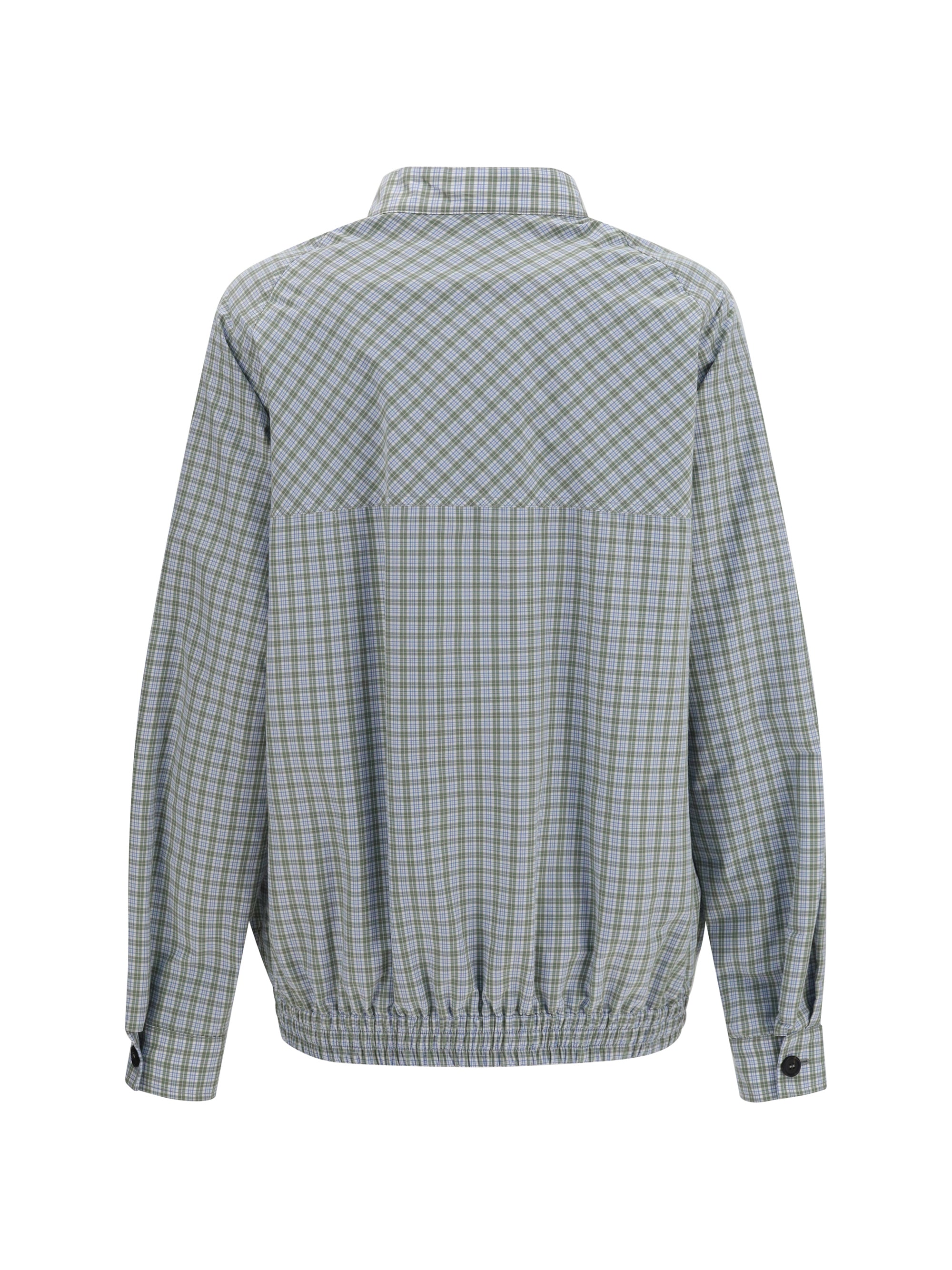 MIU MIU 38 checked technical fabric blouson jacket