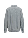 checked technical fabric blouson jacket