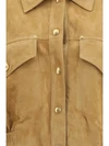 suede blouson jacket