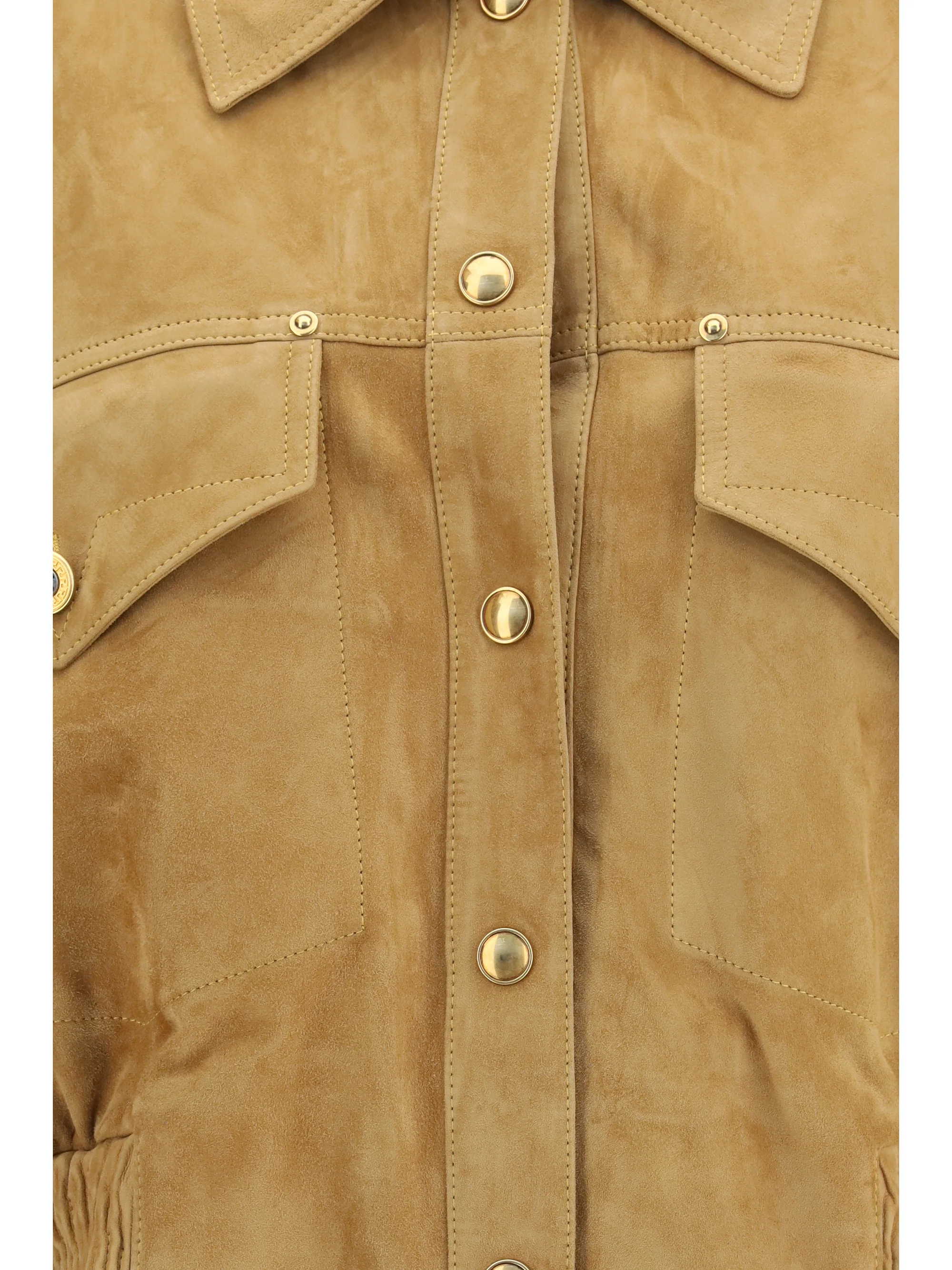 suede blouson jacket